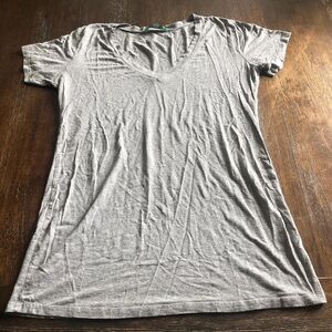 Nostalgia Heather Gray V-Neck Tee
